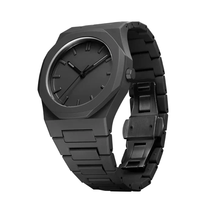 Men's Elegant Black Minimalist Timepiece