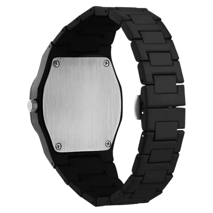 Men's Elegant Black Minimalist Timepiece